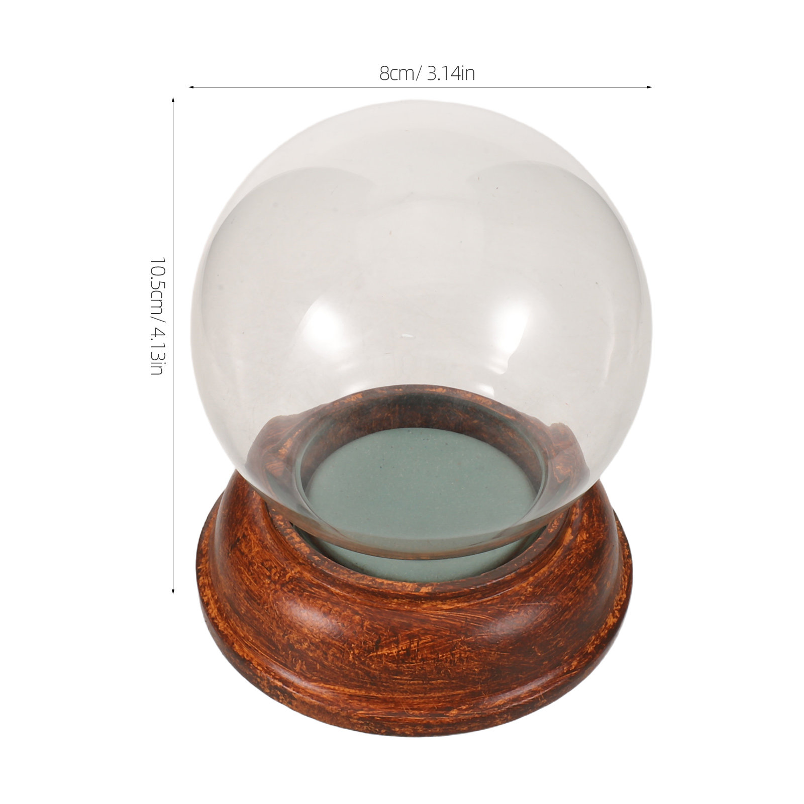 80Mm Clear Empty Glass Snow Gl - Plastic Dome Clear ulasan dan harga