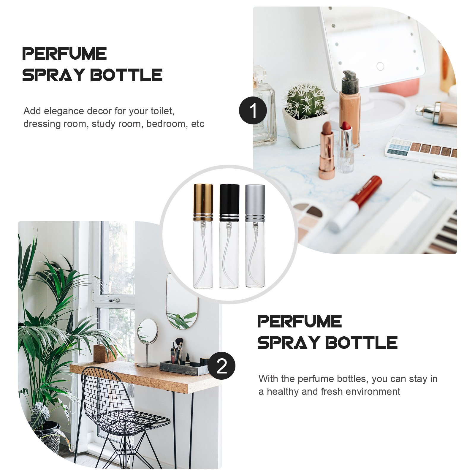 6Pcs Premium Portable Perfume  - Misting Bottle Fine ulasan dan harga