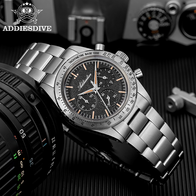 ADDIESDIVE 0S20 Chronograph Qu - Plastic Dome Clear ulasan dan harga