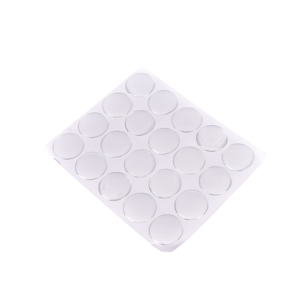 100pcs/sheet 25mm Round Dome 3 - Plastic Dome Clear ulasan dan harga