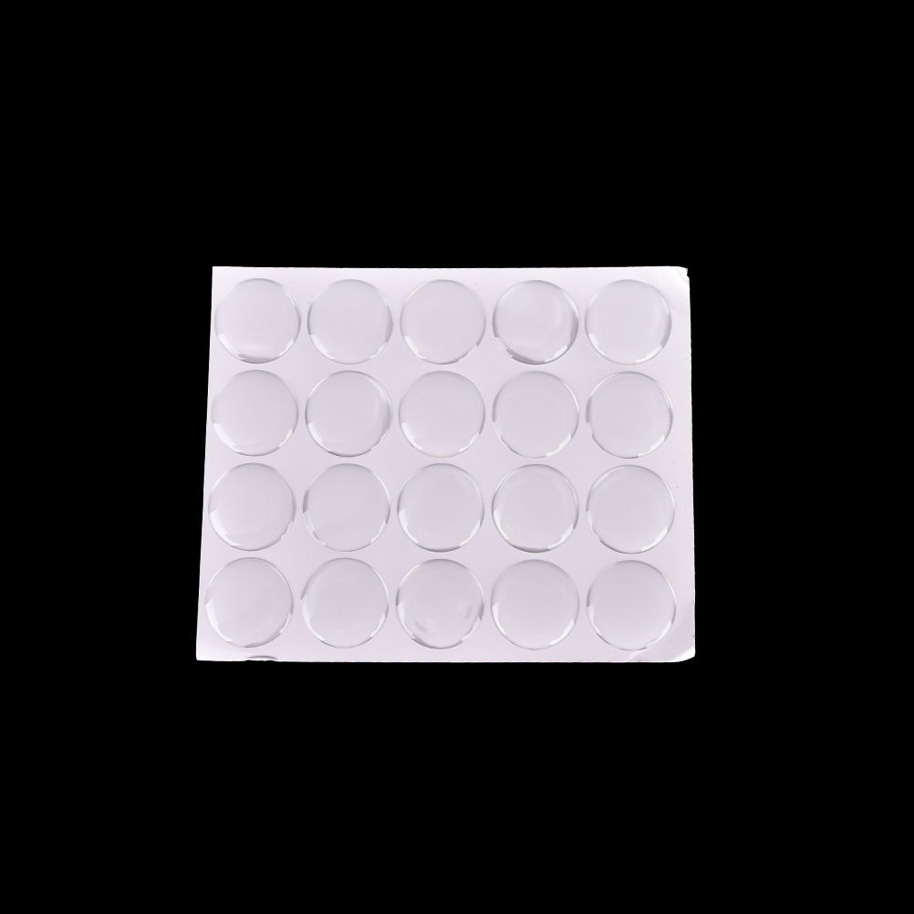 100pcs/sheet 25mm Round Dome 3 - Plastic Dome Clear ulasan dan harga